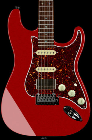 Suhr Select Classic S HSS Guitar, Roasted Neck, Candy Apple Red Metallic, Tortoise Shell