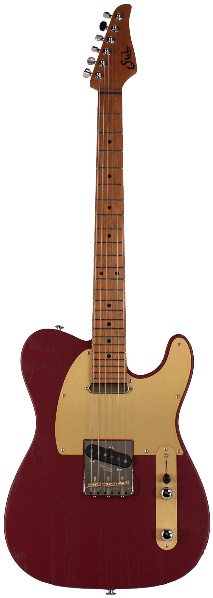Suhr Andy Wood Signature Modern T Guitar, Stark Red | Humbucker Music