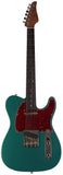 Suhr Select Classic T Roasted, Flamed, Swamp Ash, Sherwood Green Metallic, Rosewood