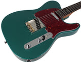 Suhr Select Classic T Roasted, Flamed, Swamp Ash, Sherwood Green Metallic, Rosewood