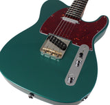 Suhr Select Classic T Roasted, Flamed, Swamp Ash, Sherwood Green Metallic, Rosewood