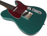 Suhr Select Classic T Roasted, Flamed, Swamp Ash, Sherwood Green Metallic, Rosewood