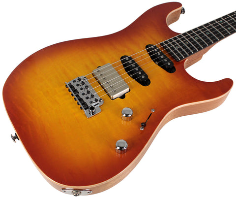 Suhr Select Standard Mahogany Guitar, Quilted Suhr Burst