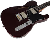 Suhr Select Alt T Cat's Eye Guitar, Black Cherry Metallic