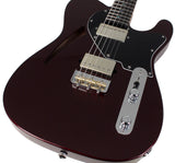 Suhr Select Alt T Cat's Eye Guitar, Black Cherry Metallic
