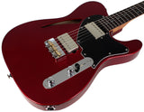 Suhr Select Alt T Cat's Eye Guitar, Candy Apple Red Metallic, Black - Humbucker Music