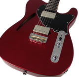 Suhr Select Alt T Cat's Eye Guitar, Candy Apple Red Metallic, Black - Humbucker Music