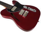 Suhr Select Alt T Cat's Eye Guitar, Candy Apple Red Metallic, Black - Humbucker Music