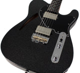Suhr Select Alt T Cat's Eye Guitar, Graphite Metallic, Black - Humbucker Music