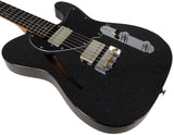 Suhr Select Alt T Cat's Eye Guitar, Graphite Metallic, Black