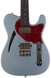 Suhr Select Alt T Cat's Eye Guitar, Ice Blue Metallic, Tortoise Shell