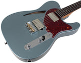 Suhr Select Alt T Cat's Eye Guitar, Ice Blue Metallic, Tortoise Shell - Humbucker Music