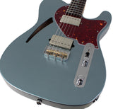 Suhr Select Alt T Cat's Eye Guitar, Ice Blue Metallic, Tortoise Shell - Humbucker Music