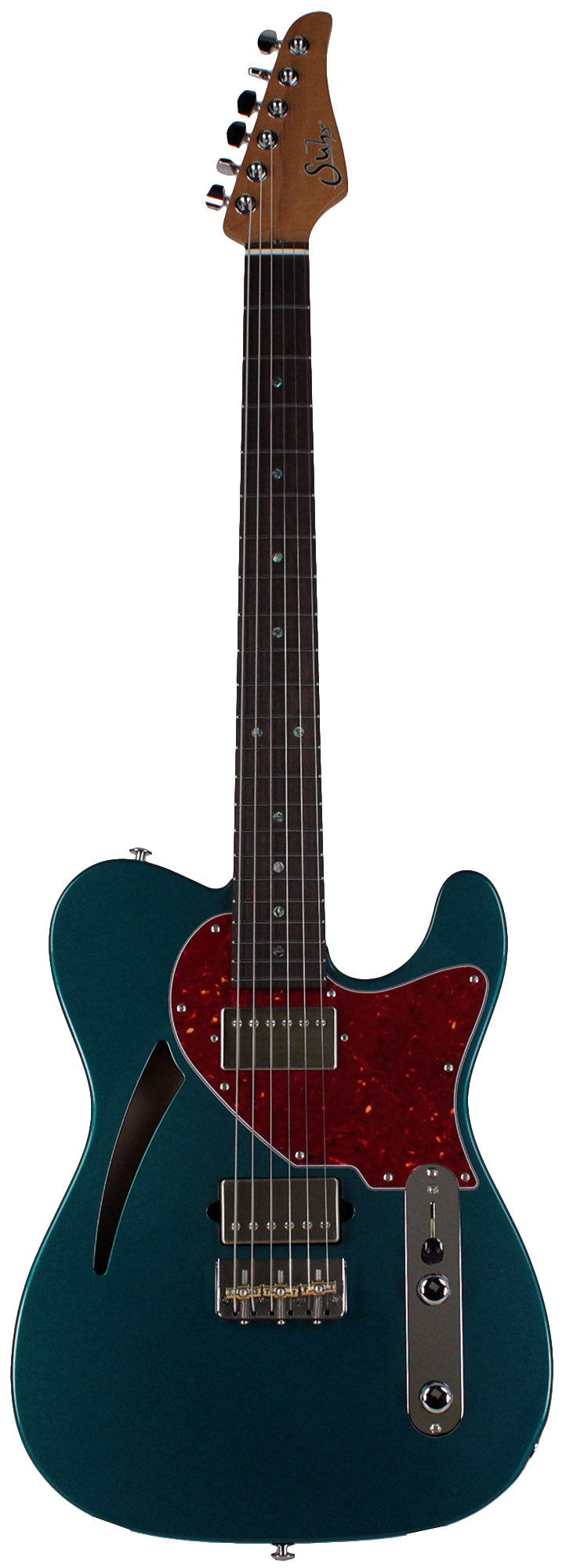 Suhr Select Alt T Cat's Eye Guitar, Ocean Turquoise Metallic