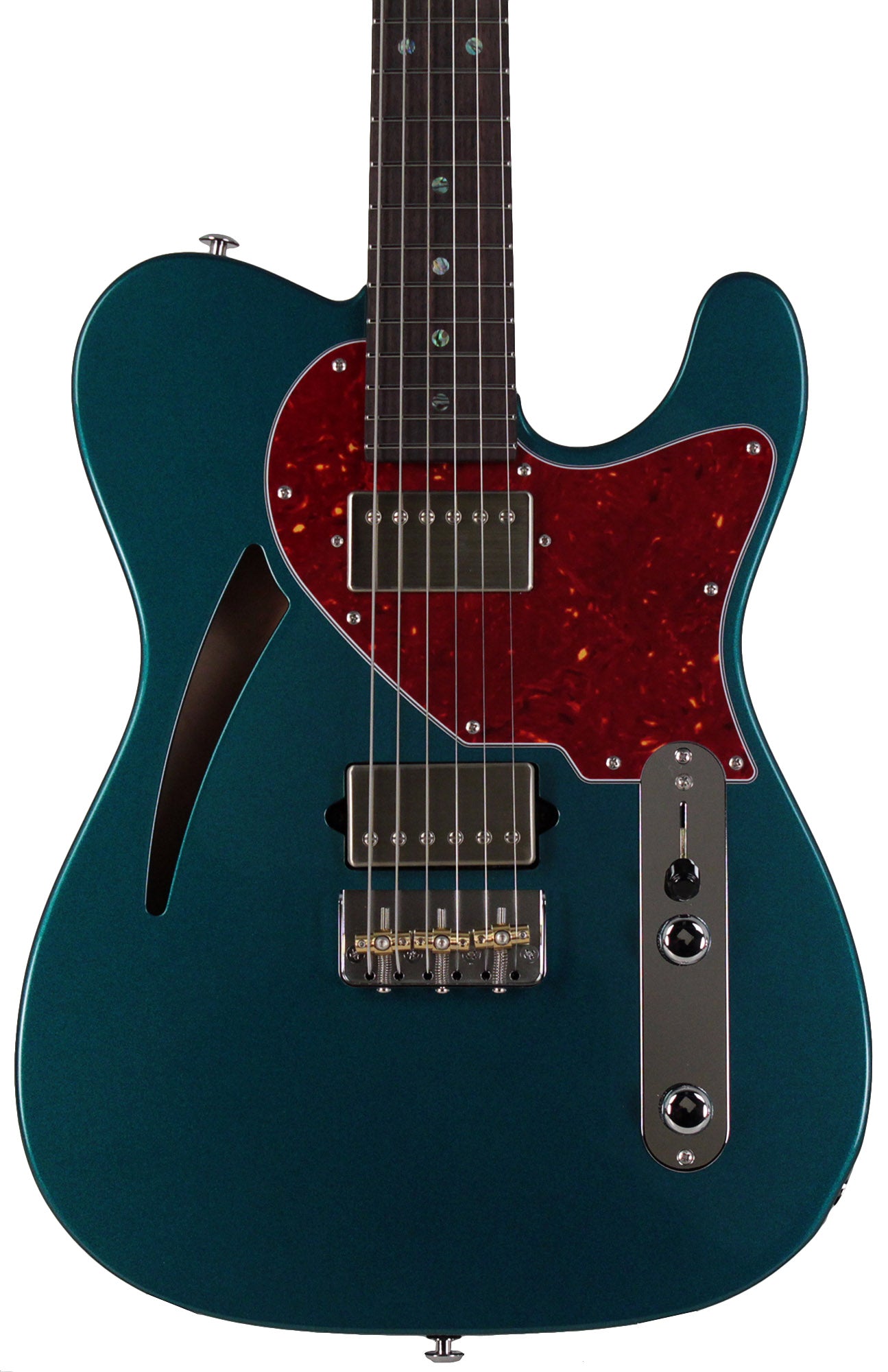 Suhr Select Alt T Cat's Eye Guitar, Ocean Turquoise Metallic