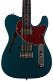 Suhr Select Alt T Cat's Eye Guitar, Ocean Turquoise Metallic, Tortoise Shell