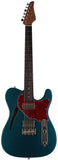 Suhr Select Alt T Cat's Eye Guitar, Ocean Turquoise Metallic, Tortoise Shell