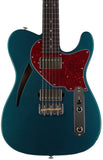 Suhr Select Alt T Cat's Eye Guitar, Ocean Turquoise Metallic, Tortoise Shell - Humbucker Music