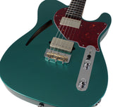 Suhr Select Alt T Cat's Eye Guitar, Sherwood Green Metallic, Tortoise Shell