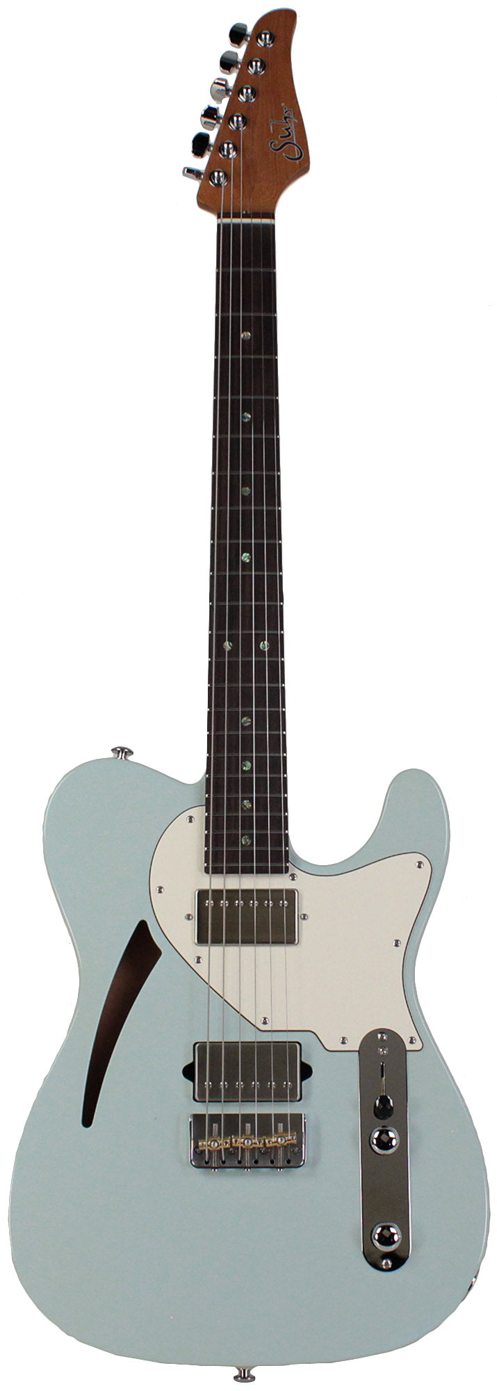 Suhr Select Alt T Cat's Eye Guitar, Sonic Blue, Parchment