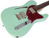 Suhr Select Alt T Cat's Eye Guitar, Surf Green, Tortoise Shell