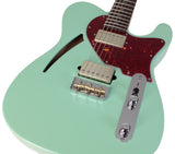 Suhr Select Alt T Cat's Eye Guitar, Surf Green, Tortoise Shell