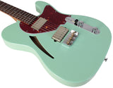 Suhr Select Alt T Cat's Eye Guitar, Surf Green, Tortoise Shell