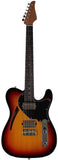 Suhr Select Alt T Cat's Eye Guitar, 3-Tone Burst, Black