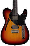 Suhr Select Alt T Cat's Eye Guitar, 3-Tone Burst, Black