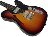Suhr Select Alt T Cat's Eye Guitar, 3-Tone Burst, Black