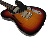 Suhr Select Alt T Cat's Eye Guitar, 3-Tone Burst, Black