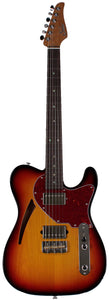 Suhr Select Alt T Cat's Eye Guitar, 3-Tone Burst, Tortoise Shell