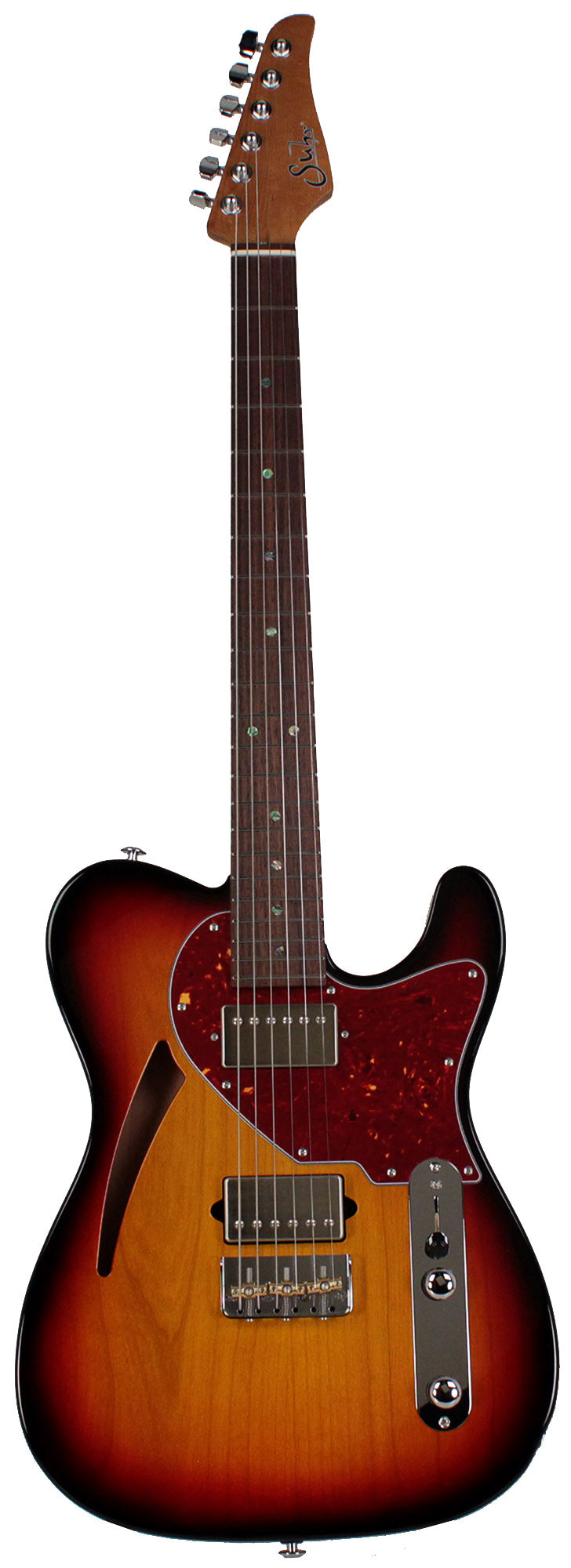 Suhr Select Alt T Cat's Eye Guitar, 3-Tone Burst, Tortoise Shell ...