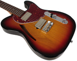Suhr Select Alt T Cat's Eye Guitar, 3-Tone Burst, Tortoise Shell