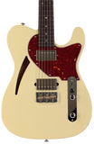 Suhr Select Alt T Cat's Eye Guitar, Vintage White, Tortoise Shell