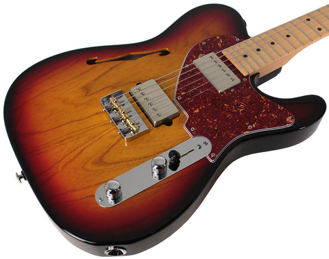 Suhr Alt T Guitar, 3 Tone Burst, Maple