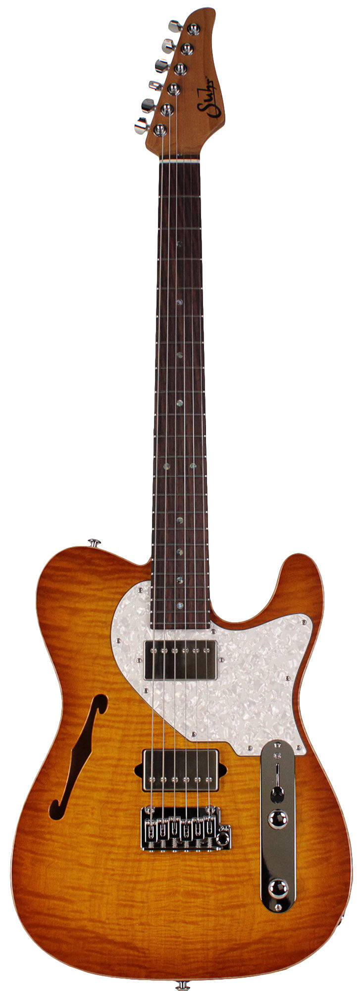 Suhr Select Alt T Plus Guitar, Tea Burst | Humbucker Music