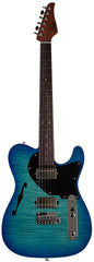 Suhr Select Alt T Guitar, Bahama Blue Burst, Black PG
