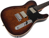 Suhr Select Alt T Guitar, Bengal Burst, Black PG