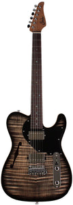 Suhr Select Alt T Plus Guitar, Trans Charcoal Burst, Black PG