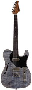 Suhr Select Alt T Guitar, Trans Blue Denim Slate, Black PG