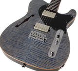 Suhr Select Alt T Guitar, Trans Blue Denim Slate, Black PG