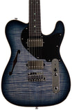 Suhr Select Alt T Guitar, Faded Trans Whale Blue Burst, Black PG