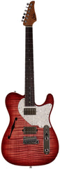 Suhr Select Alt T Guitar, Faded Trans Wine Red Burst