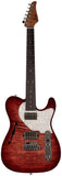 Suhr Select Alt T Guitar, Faded Trans Wine Red Burst