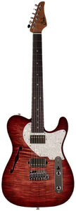 Suhr Select Alt T Guitar, Faded Trans Wine Red Burst