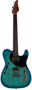 Suhr Select Alt T Guitar, Bahama Blue, Black PG