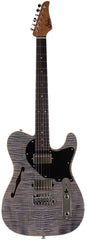 Suhr Select Alt T Guitar, Trans Blue Denim Slate, Black PG