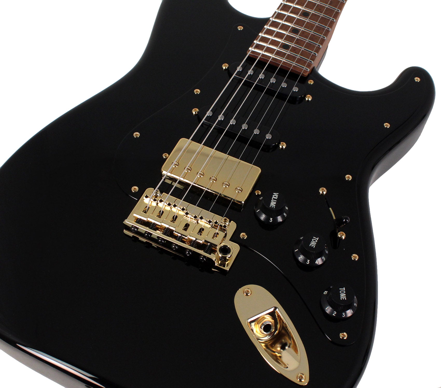Suhr Mateus Asato Classic S Signature Guitar, Black | Humbucker Music