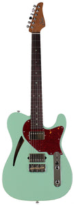 Suhr Select Alt T Cat's Eye Guitar, Surf Green, Tortoise Shell